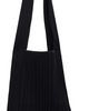 PLEATS PLEASE ISSEY MIYAKE PLEATS PLEASE ISSEY MIYAKE Black Crepe Knit Tote - 2