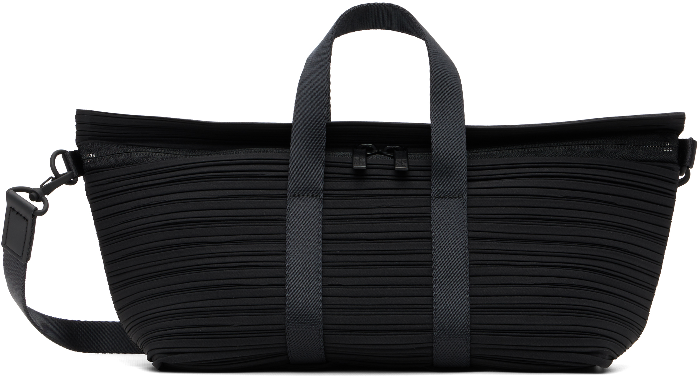PLEATS PLEASE ISSEY MIYAKE - Black Pleats Boston Bag