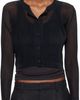 PLEATS PLEASE ISSEY MIYAKE PLEATS PLEASE ISSEY MIYAKE Black Tatami April Cardigan - 1