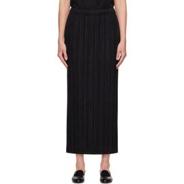 PLEATS PLEASE ISSEY MIYAKE PLEATS PLEASE ISSEY MIYAKE Black Thicker Bottoms Maxi Skirt