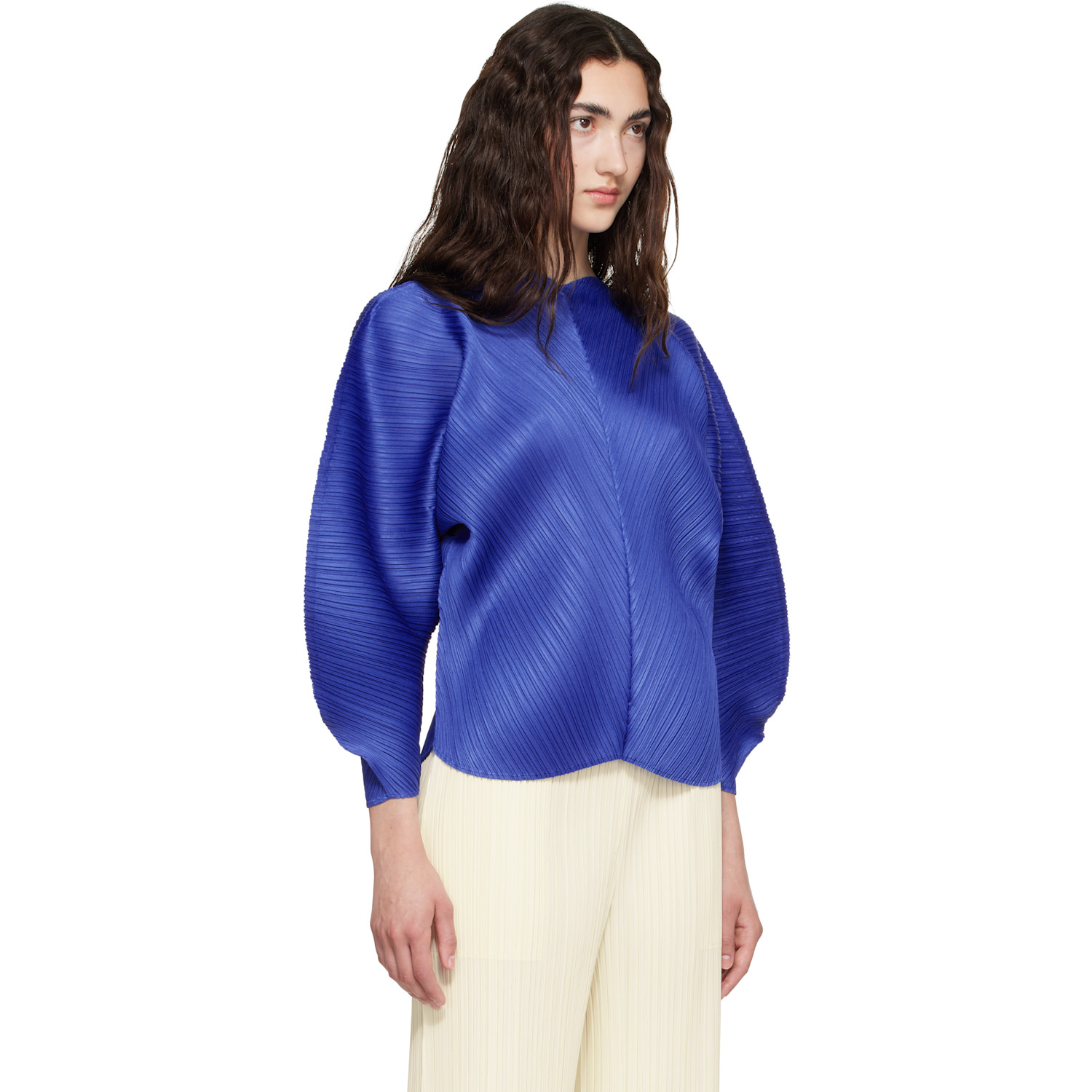 PLEATS PLEASE ISSEY MIYAKE - Blue Coast Blouse