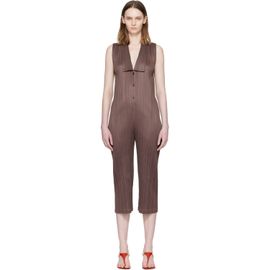 PLEATS PLEASE ISSEY MIYAKE PLEATS PLEASE ISSEY MIYAKE Brown Loop Bottoms Jumpsuit