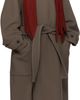 PLEATS PLEASE ISSEY MIYAKE PLEATS PLEASE ISSEY MIYAKE Burgundy Monthly Colors October Scarf - 3
