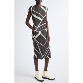 Pleats Please Issey Miyake Pleats Please Issey Miyake Fold Line Pleated Midi Dress