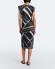Pleats Please Issey Miyake Pleats Please Issey Miyake Fold Line pleated printed midi dress - 5