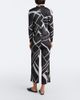 Pleats Please Issey Miyake Pleats Please Issey Miyake Fold Line pleated printed wide-leg pants - 6