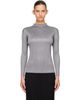 PLEATS PLEASE ISSEY MIYAKE PLEATS PLEASE ISSEY MIYAKE Gray Basics Turtleneck Top - 1