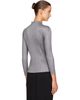 PLEATS PLEASE ISSEY MIYAKE PLEATS PLEASE ISSEY MIYAKE Gray Basics Turtleneck Top - 3