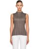 PLEATS PLEASE ISSEY MIYAKE PLEATS PLEASE ISSEY MIYAKE Gray Mellow Pleats Top - 1