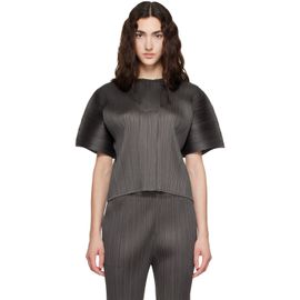PLEATS PLEASE ISSEY MIYAKE PLEATS PLEASE ISSEY MIYAKE Gray Monthly Colors June Top