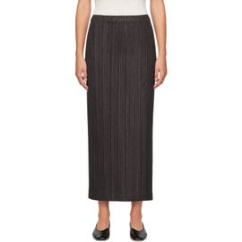 PLEATS PLEASE ISSEY MIYAKE PLEATS PLEASE ISSEY MIYAKE Gray Thicker Bottoms 2 Maxi Skirt