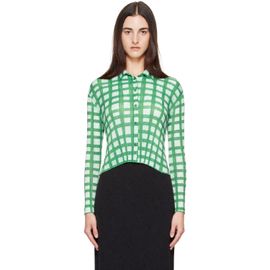 PLEATS PLEASE ISSEY MIYAKE PLEATS PLEASE ISSEY MIYAKE Green & Blue Basket Shirt