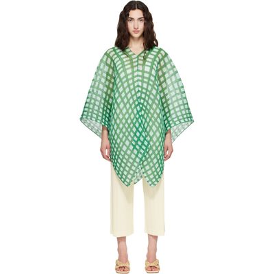 PLEATS PLEASE ISSEY MIYAKE PLEATS PLEASE ISSEY MIYAKE Green Basket Madame-T Scarf