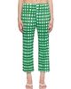 PLEATS PLEASE ISSEY MIYAKE PLEATS PLEASE ISSEY MIYAKE Green Basket Trousers - 1