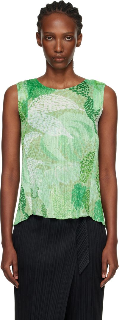 PLEATS PLEASE ISSEY MIYAKE PLEATS PLEASE ISSEY MIYAKE Green Foggy Forest Top
