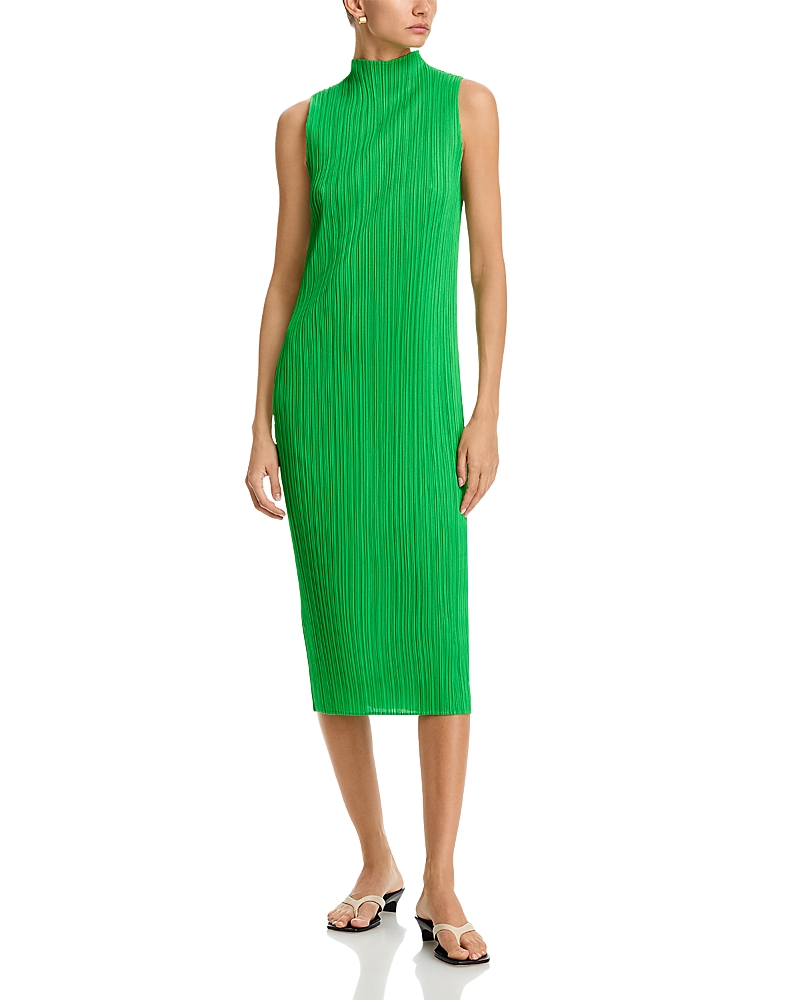 Pleats Please Issey Miyake - Solar Flare Pleated A-Line Dress in