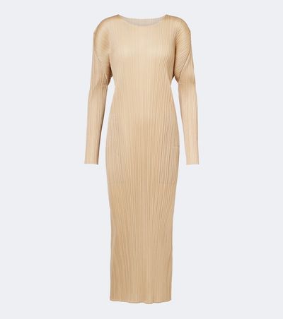 Pleats Please Issey Miyake Pleats Please Issey Miyake Monthly Colors: October pleated midi dress