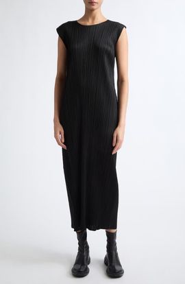 Pleats Please Issey Miyake Pleats Please Issey Miyake Monthly Colors September Pleated Sleeveless Dress