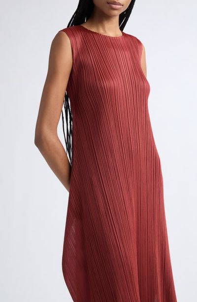 Pleats Please Issey Miyake Pleats Please Issey Miyake Monthly Colors September Pleated Sleeveless Midi Dress