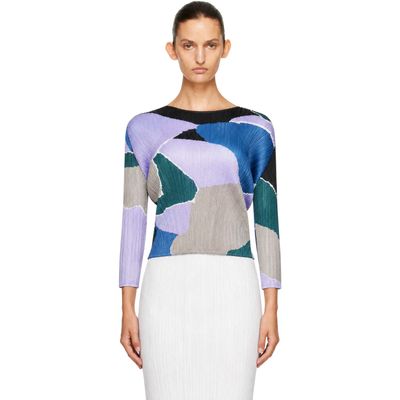 PLEATS PLEASE ISSEY MIYAKE PLEATS PLEASE ISSEY MIYAKE Multicolor 'Surpise!' Top