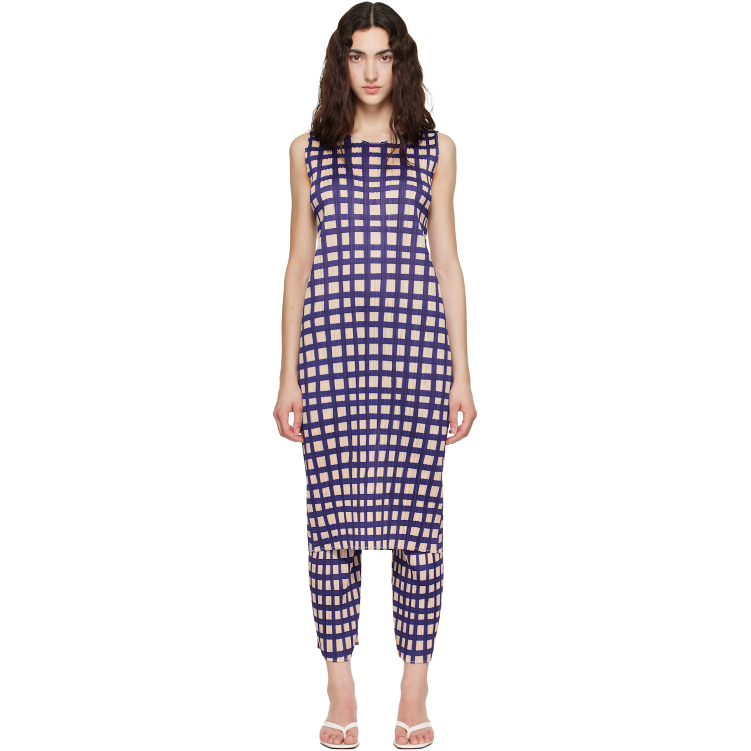 Pleats Please Issey Miyake - Solar Flare Pleated A-Line Dress in