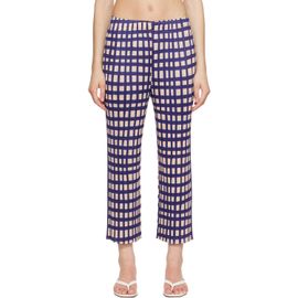 PLEATS PLEASE ISSEY MIYAKE PLEATS PLEASE ISSEY MIYAKE Navy Basket Trousers