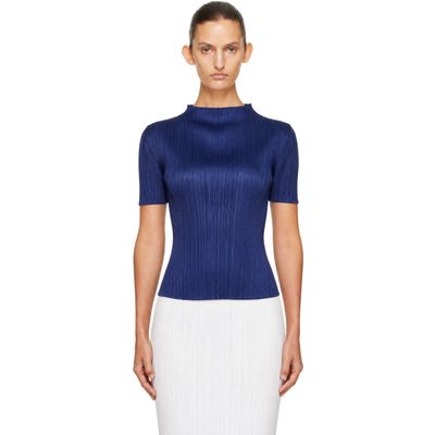 PLEATS PLEASE ISSEY MIYAKE PLEATS PLEASE ISSEY MIYAKE Navy Monthly Colors September Top