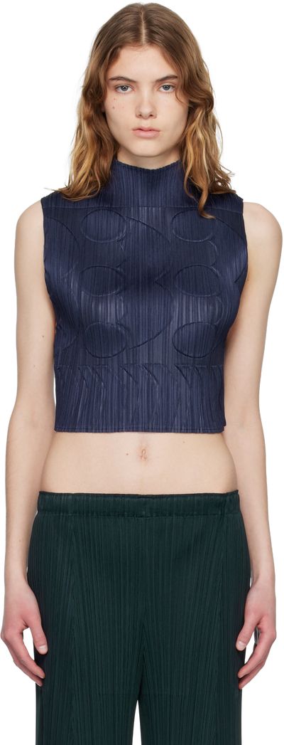 PLEATS PLEASE ISSEY MIYAKE PLEATS PLEASE ISSEY MIYAKE Navy Tune Top