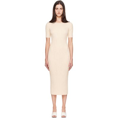 PLEATS PLEASE ISSEY MIYAKE PLEATS PLEASE ISSEY MIYAKE Off-White Monthly Colors August Midi Dress