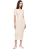 PLEATS PLEASE ISSEY MIYAKE PLEATS PLEASE ISSEY MIYAKE Off-White Monthly Colors August Midi Dress - 4