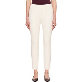 PLEATS PLEASE ISSEY MIYAKE PLEATS PLEASE ISSEY MIYAKE Off-White Monthly Colors August Trousers