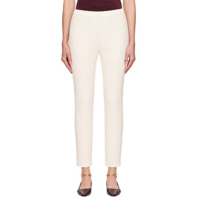 PLEATS PLEASE ISSEY MIYAKE PLEATS PLEASE ISSEY MIYAKE Off-White Monthly Colors August Trousers