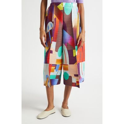 Pleats Please Issey Miyake Pleats Please Issey Miyake Playground Pleated Wide Leg Shorts