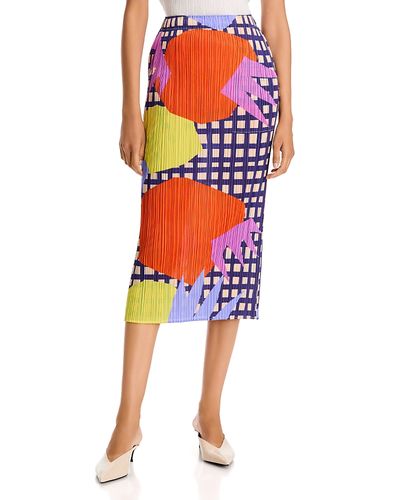 Pleats Please Issey Miyake Pleats Please Issey Miyake Pull On Midi Skirt