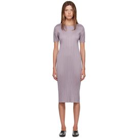 PLEATS PLEASE ISSEY MIYAKE PLEATS PLEASE ISSEY MIYAKE Purple Monthly Colors August Midi Dress