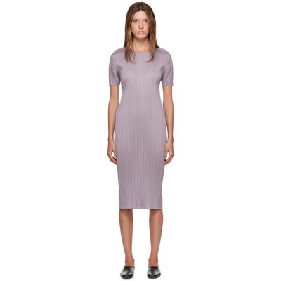 PLEATS PLEASE ISSEY MIYAKE PLEATS PLEASE ISSEY MIYAKE Purple Monthly Colors August Midi Dress