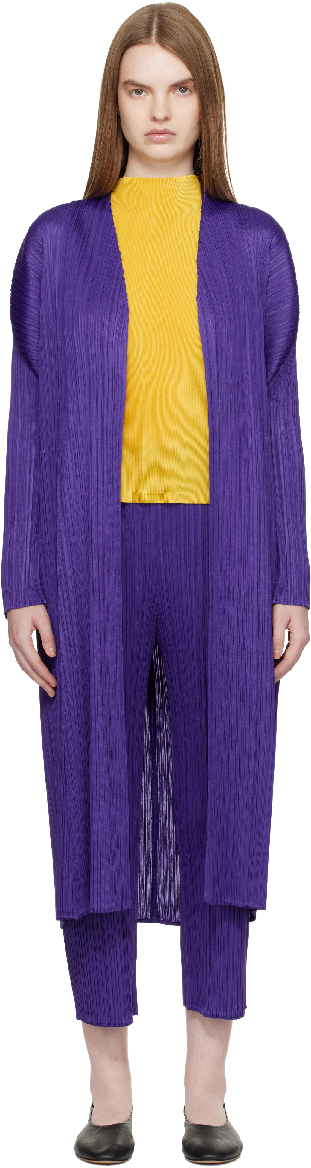 PLEATS PLEASE ISSEY MIYAKE - Purple Monthly Colors November Coat