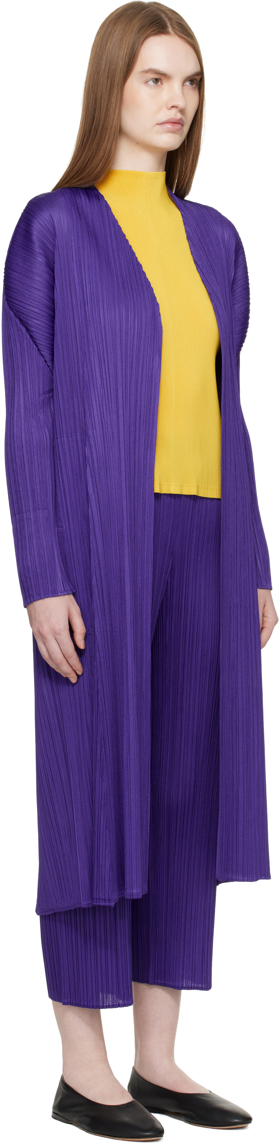 PLEATS PLEASE ISSEY MIYAKE - Purple Monthly Colors November Coat