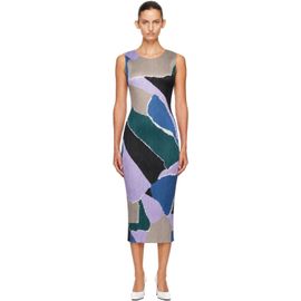 PLEATS PLEASE ISSEY MIYAKE PLEATS PLEASE ISSEY MIYAKE Purple 'Surprise!' Midi Dress