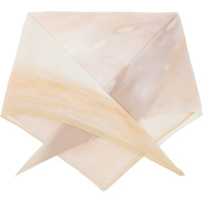 PLEATS PLEASE ISSEY MIYAKE PLEATS PLEASE ISSEY MIYAKE Taupe & Orange Sea Bubble Scarf