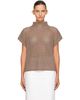 PLEATS PLEASE ISSEY MIYAKE PLEATS PLEASE ISSEY MIYAKE Taupe Dot Knit Top - 1