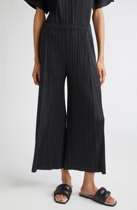 Pleats Please Issey Miyake Pleats Please Issey Miyake Thicker Bottoms 1 Pleated Crop Wide Leg Pants