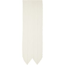 PLEATS PLEASE ISSEY MIYAKE PLEATS PLEASE ISSEY MIYAKE White Skinny Scarf