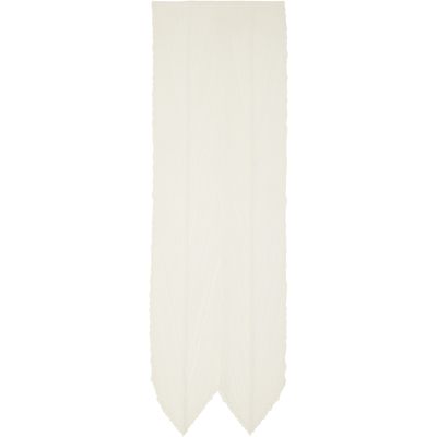 PLEATS PLEASE ISSEY MIYAKE PLEATS PLEASE ISSEY MIYAKE White Skinny Scarf