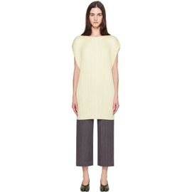 PLEATS PLEASE ISSEY MIYAKE PLEATS PLEASE ISSEY MIYAKE Yellow Monthly Colors July Minidress