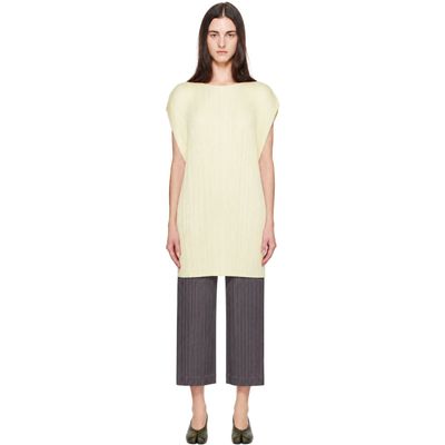 PLEATS PLEASE ISSEY MIYAKE PLEATS PLEASE ISSEY MIYAKE Yellow Monthly Colors July Minidress