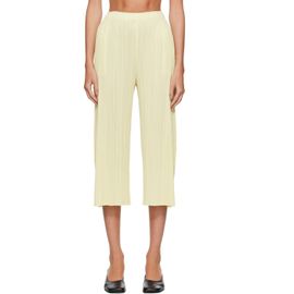 PLEATS PLEASE ISSEY MIYAKE PLEATS PLEASE ISSEY MIYAKE Yellow Monthly Colors July Trousers