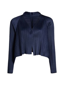 Pleats Please Issey Miyake Women's City Frame Plissé Jacket