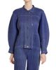Pleats Please Issey Miyake Women's Denim-Look Plissé Jacket - 3