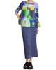 Pleats Please Issey Miyake Women's Denim-Look Plissé Midi-Skirt - 2
